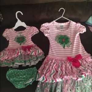 Matching Sister St. Patrick’s day dresses